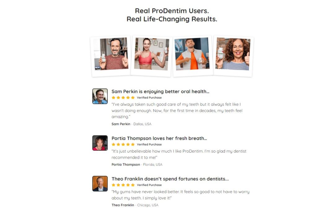 ProDentim Customer Reviews